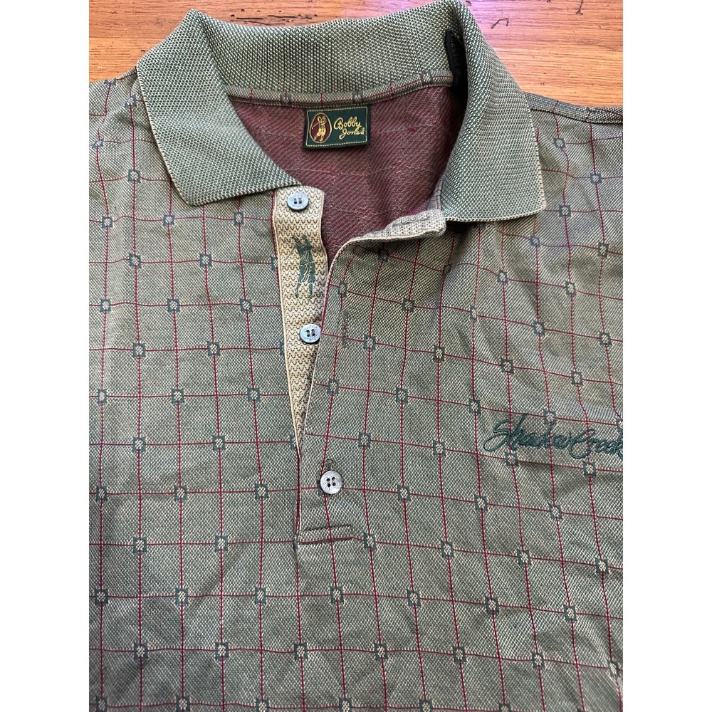 bobby jones‎ print golf shirt with shadow creek logo xl
